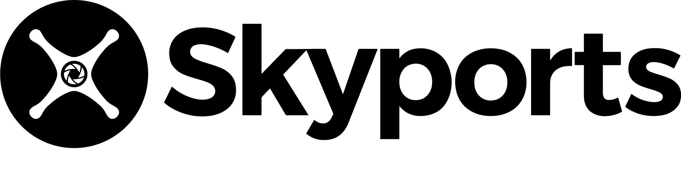 Skyports Logo schwarz