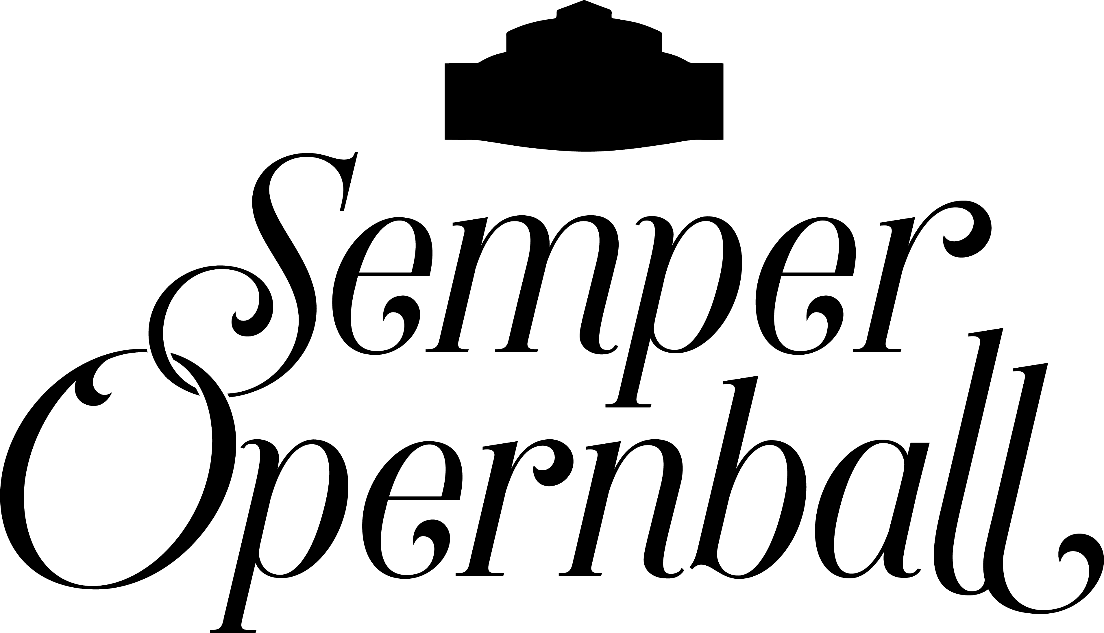 SemperOpernball Logo schwarz